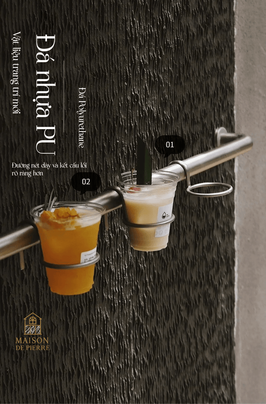 Đá texture chảy nước - Maison De Pierre