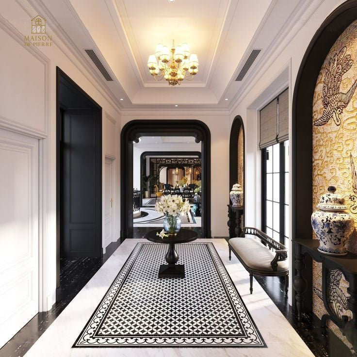 Gạch bông cao cấp cổ điển - CLASSIC HIGH - CLASS ENGRAVING TILES - Maison De Pierre