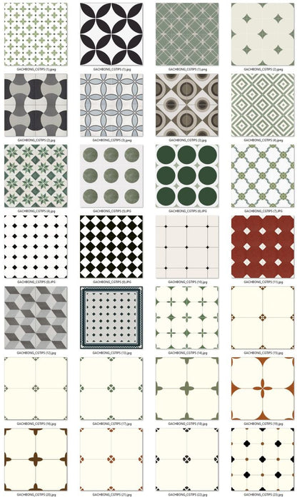 Gạch bông cổ điển nghệ thuật cao cấp _ High - class classic art tiles - Maison De Pierre