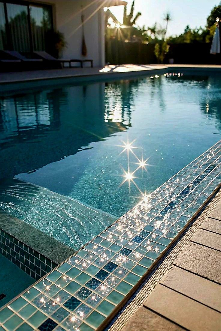 Gạch Mosaic bể bơi - Maison De Pierre