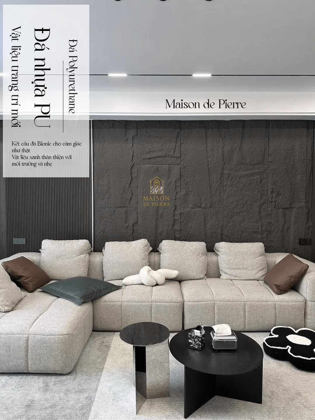 PU Stone – Tấm Nhựa Giả Đá Cao Cấp - Maison De Pierre