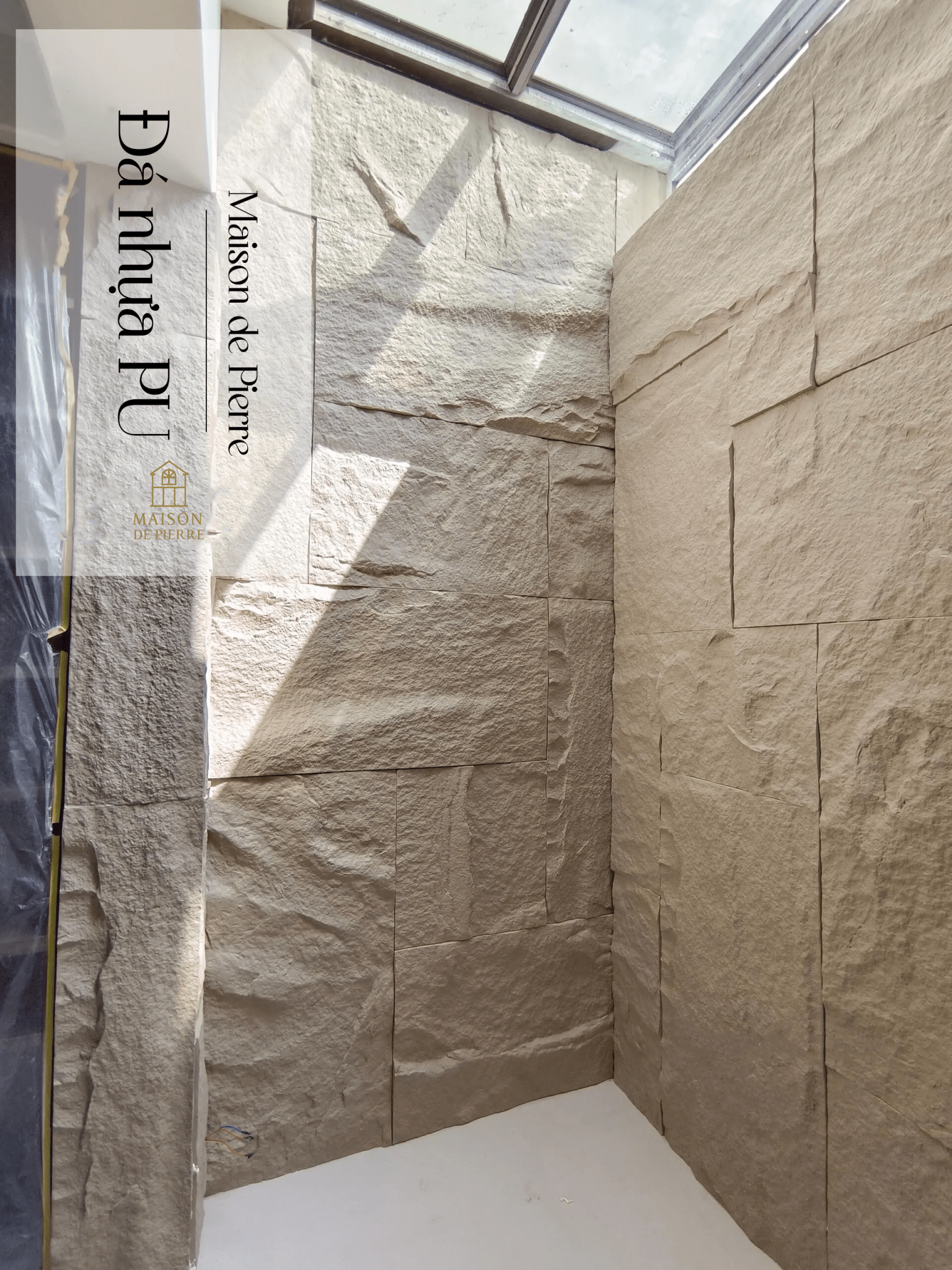 Tấm đá PU - Pu Stone panel - Maison De Pierre