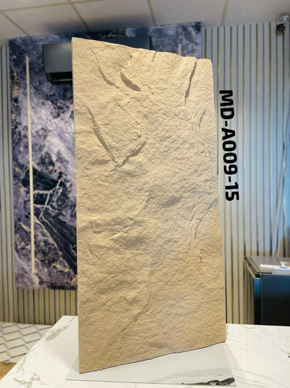 Tấm ốp đá PU lồi lõm kích thước lớn - Concave - convex rock wall - Maison De Pierre